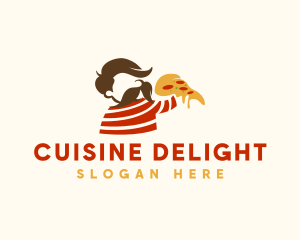 Cheesy Pizza Man logo design