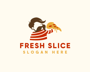 Cheesy Pizza Man logo design