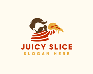 Cheesy Pizza Man logo design