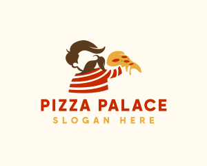 Cheesy Pizza Man logo design