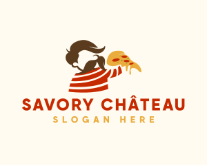 Cheesy Pizza Man logo design