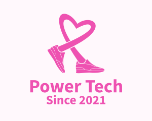 Pink Heart Sneaker  logo