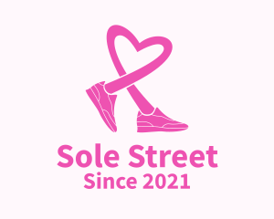 Pink Heart Sneaker  logo