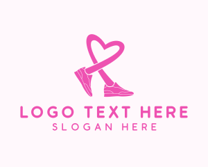 Pink Heart Sneaker  logo