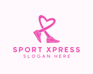 Pink Heart Sneaker  logo