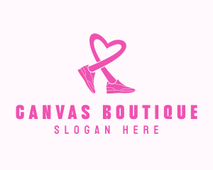 Pink Heart Sneaker  logo