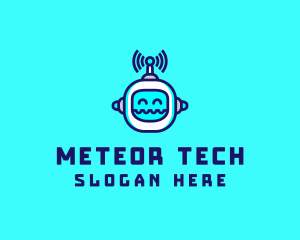 Tech Robot Streamer logo design