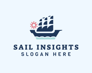 Sail Viking Ship  logo