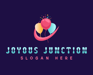 Balloon Party Celebration logo