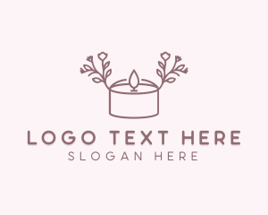 Floral Tealight Candle logo