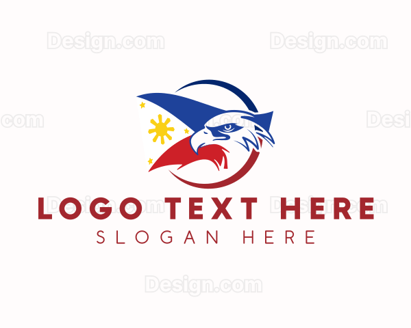 Patriot Eagle Philippine Flag Logo