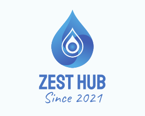Blue Gradient Droplet  logo