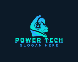 Headphones Monkey Gaming Logo