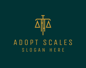 Law Firm Legal Scale logo design