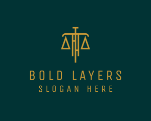 Law Firm Legal Scale logo design