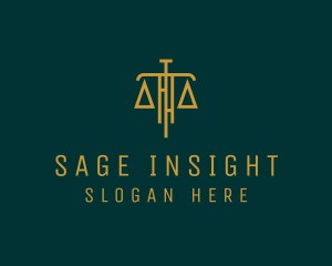 Law Firm Legal Scale logo design