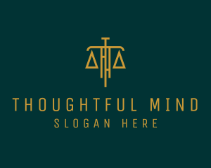 Law Firm Legal Scale logo design