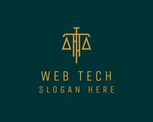 Law Firm Legal Scale logo design