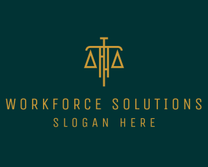 Law Firm Legal Scale logo design