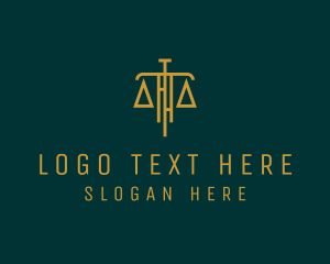 Balance - Law Firm Legal Scale logo design