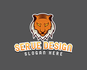 Predator Tiger Beast logo design