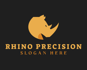 Gold Rhinoceros Firm logo design