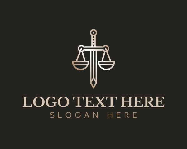 Legal Law Scale Sword logo