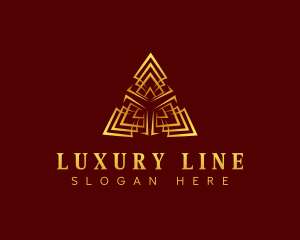 Professional Luxury Pyramid logo design