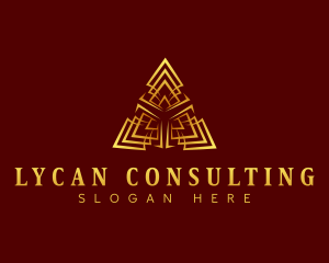 Professional Luxury Pyramid logo design