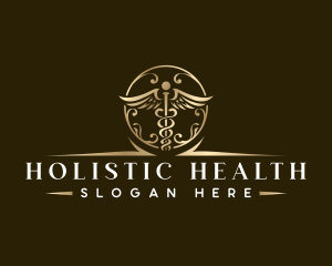 Caduceus Health Hospital logo design