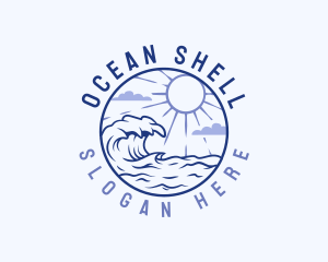 Outdoor Ocean Waves logo design