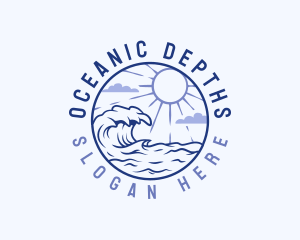 Outdoor Ocean Waves logo design