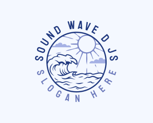 Outdoor Ocean Waves logo design