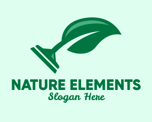 Natural Squeegee Cleaner  logo design