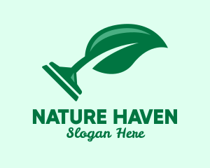 Natural Squeegee Cleaner  logo design