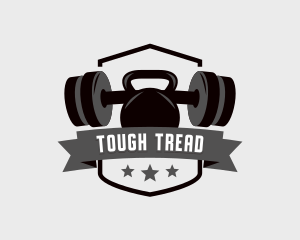 Barbell Weights Fitness  logo design