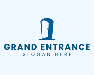 Open Door Keyhole logo design