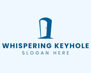 Open Door Keyhole logo design