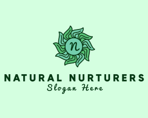 Plant Flower Organic Farm logo design