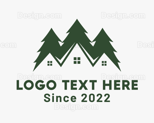 Cabin House Real Estate Logo