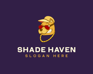 Sunglasses Dog Fashion logo design