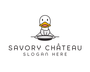 Duck Restaurant Diner logo design