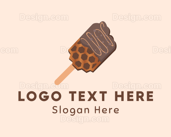 Chocolate Honey Waffle Snack Logo