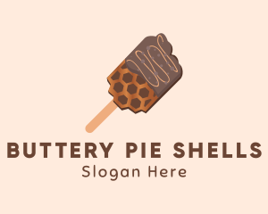 Chocolate Honey Waffle Snack logo design