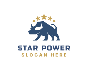 Bull Star Farm logo design