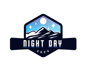 Night Mountain Adventure logo design