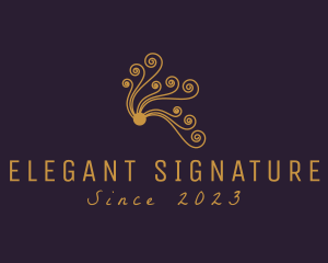 Elegant Swirl Ornament logo design