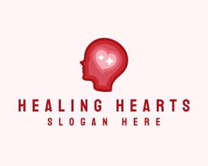 Mental Health Heart Care logo design