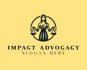 Judge Woman Lawyer logo