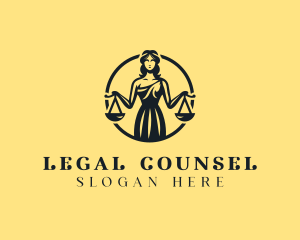 Judge Woman Lawyer logo